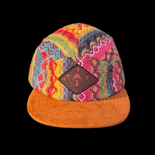 Woven Rainbow Long Brim