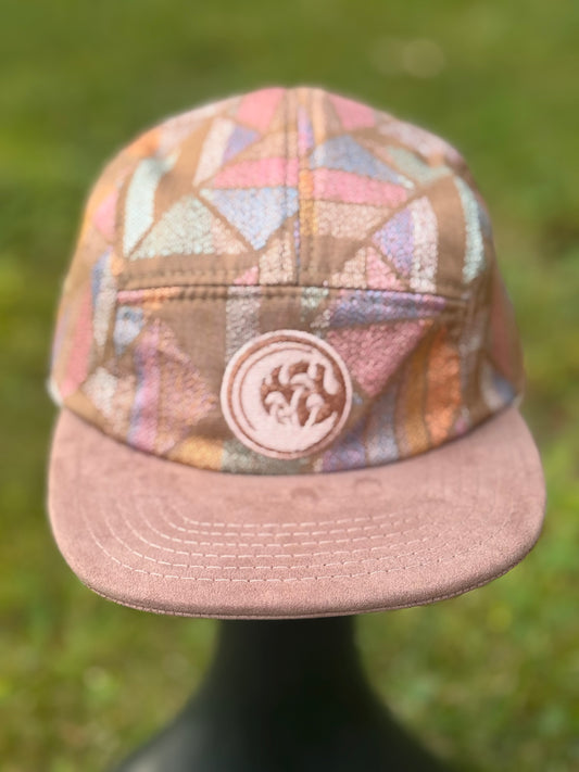 Pastel Mosaic Long Brim
