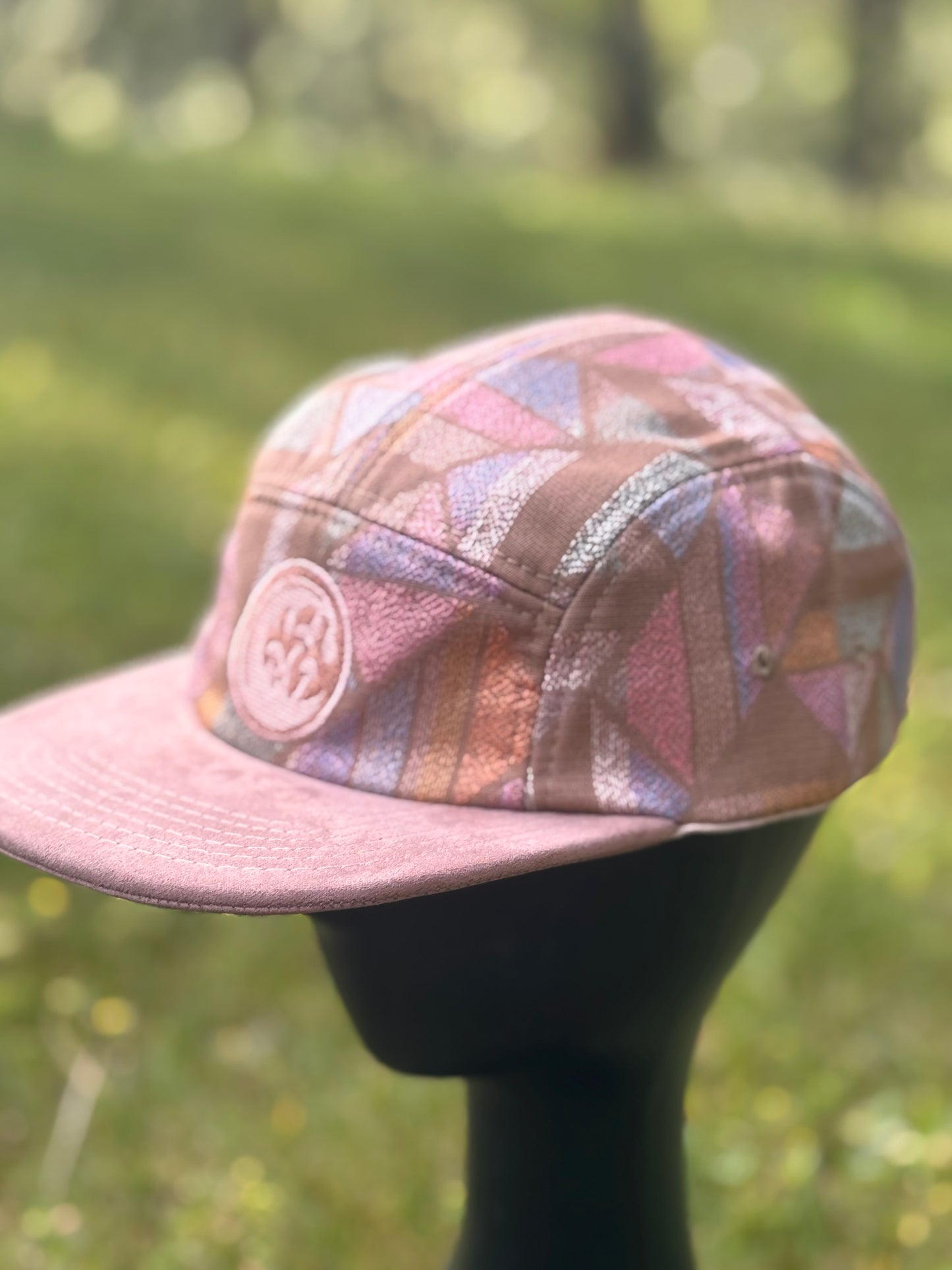 Pastel Mosaic Long Brim